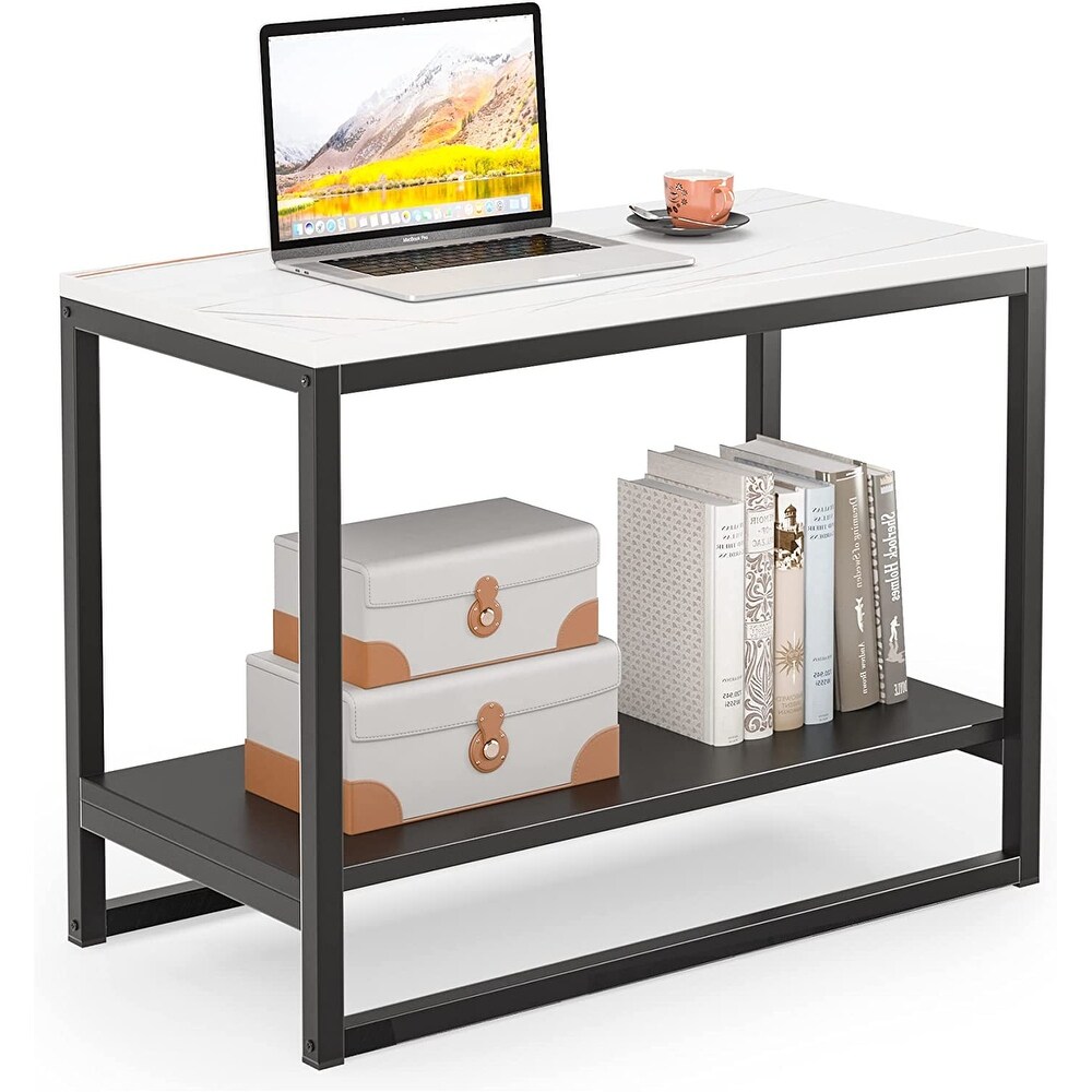 Small 2 Tier White Gloss Finish Side Table with Shelf Bedroom Coffee End Table Small 2 Tier White Gloss Finish Side Table with Shelf Bedroom Coffee End Table